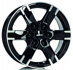 Диски Alutec Titan 7,5x17 6x114,3 ET 39 Dia 66,1 (diamond black front polished)